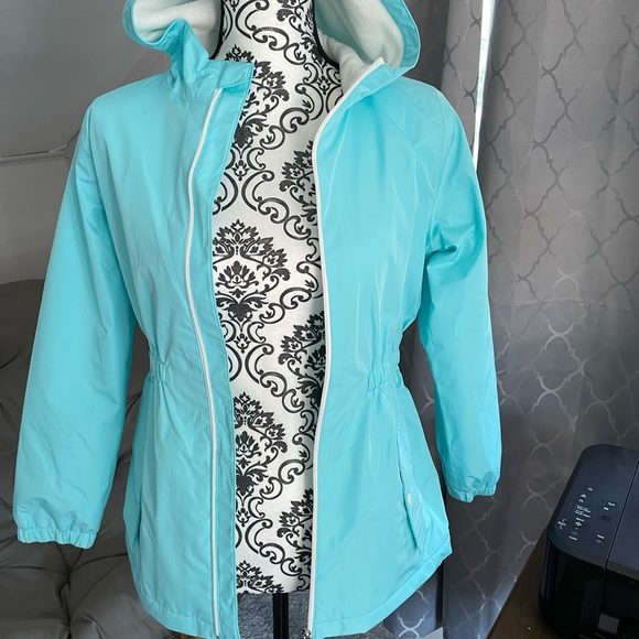 Wonder kids teal size medium raincoat - Picture 5 of 5